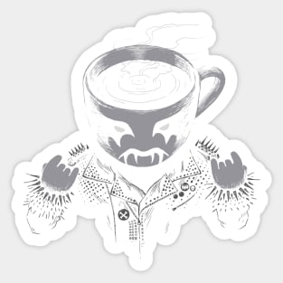 Black Metal Coffee Sticker